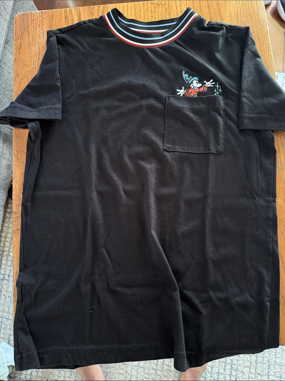 Disney Imagineering Exlcusive Black Pocket Tee with Mickey Sorcerer
